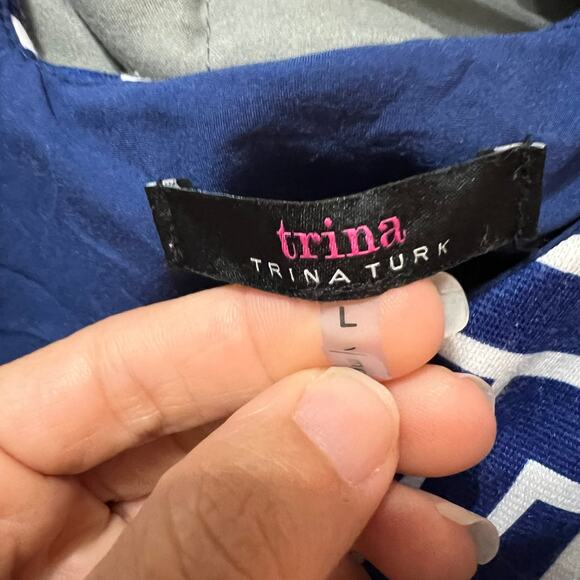 Trina Turk Geometric Dress size Large - Picture 3 of 4